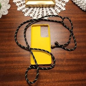 Samsung Galaxy S21 Ultra Soft TPU Phone Case with Hanging Adjustable Strap